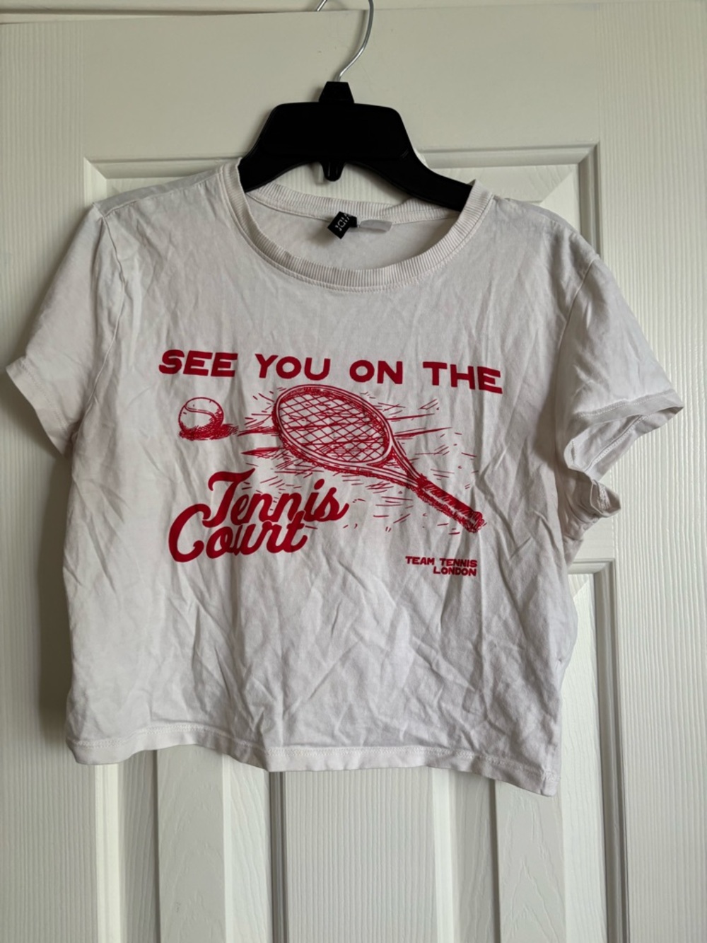 Divided White Tennis Crewneck Tee